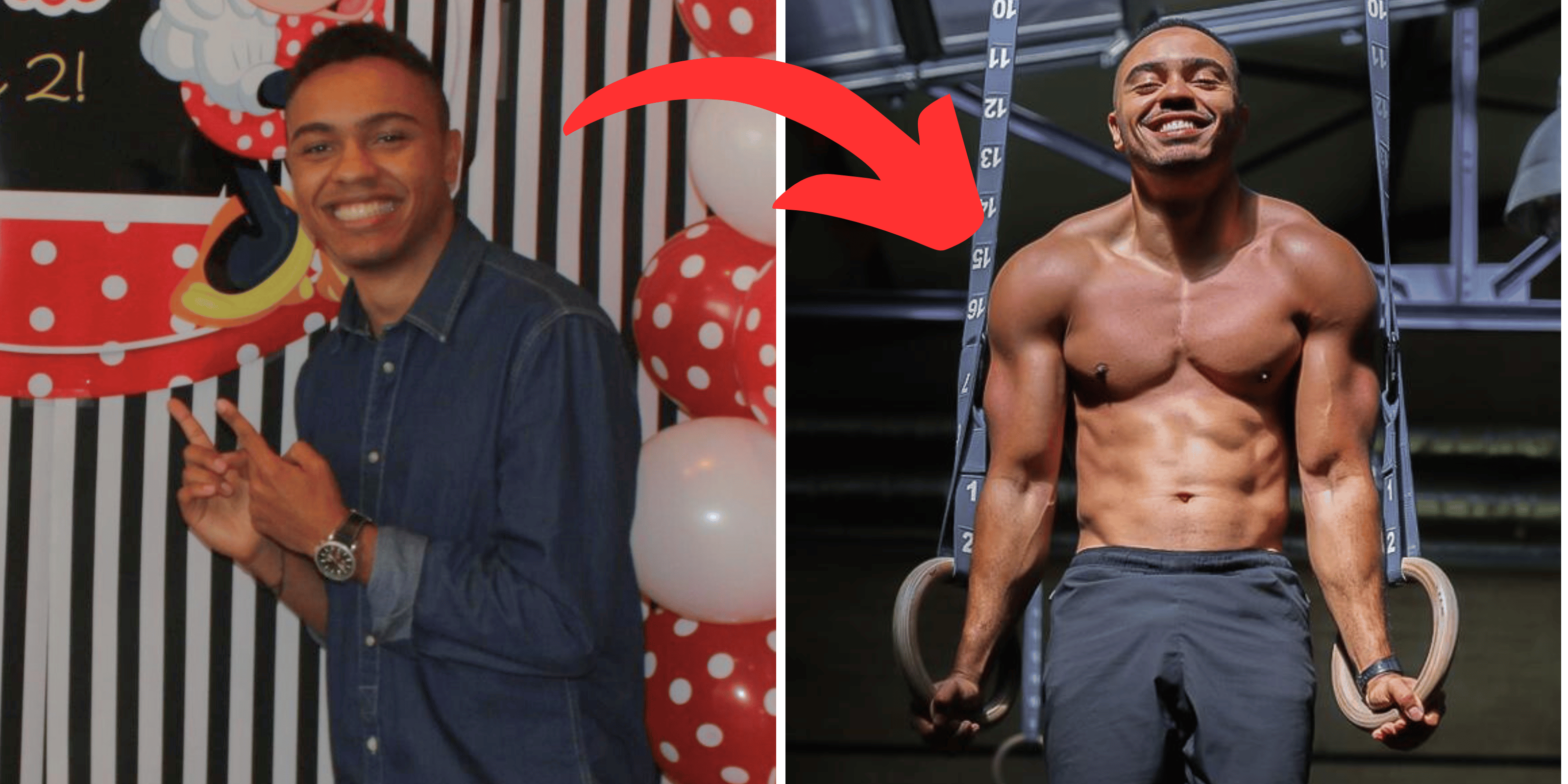 Marcos Calisthenics Body Transformation Before and After