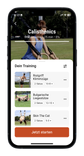 die ringe app mockup workout übersicht