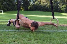 Archer Push Ups with Gym Rings